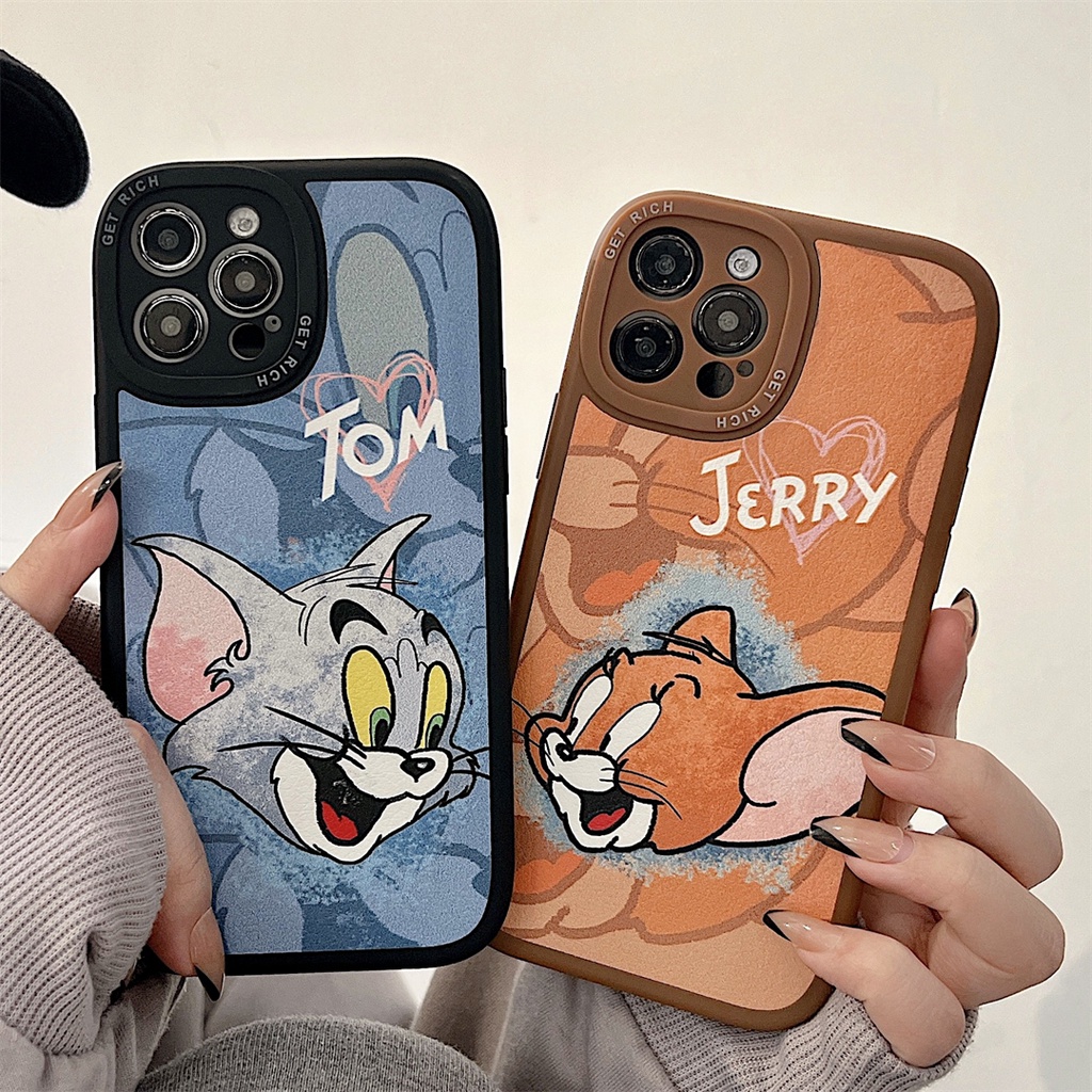 Soft Case Desain Kartun Tom Cat Ase Anti Jatuh Untuk Iphone 13 12 11 Pro Max Xs Max Xr 7 8 Plus Se2020