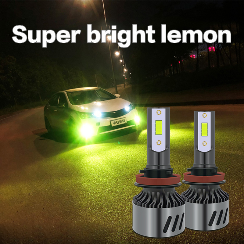 1 Pasang Lampu Depan Mobil Bentuk Lemon H4 H1 H7 H8 H9 H11 H16 9005 Hb3 9006 Hb4 9012