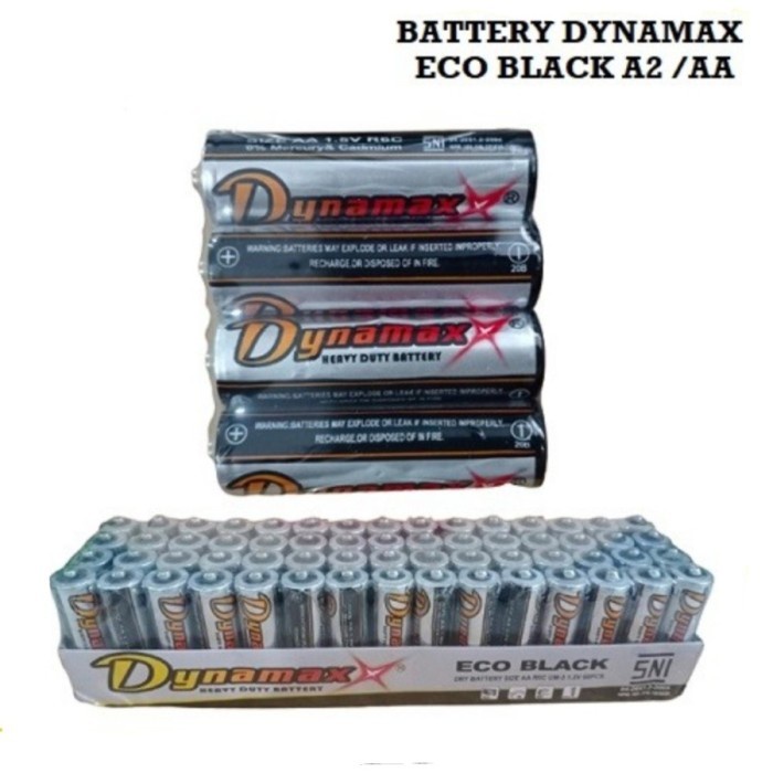 1 Karton (1200pc) Baterai Traktormaxx / Dynamax Eco Black Size AA / A2