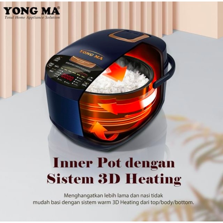 Panci Magic Com Yongma SMC 7047 / Inner Pot Yong Ma Digital Gold Ceramic 2 Liter (NON WING)