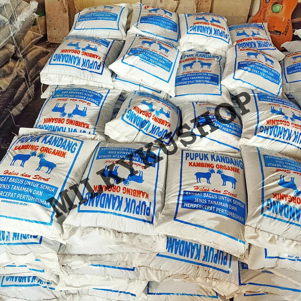 PUPUK KANDANG KAMBING BIRU ORGANIK VIA CARGO