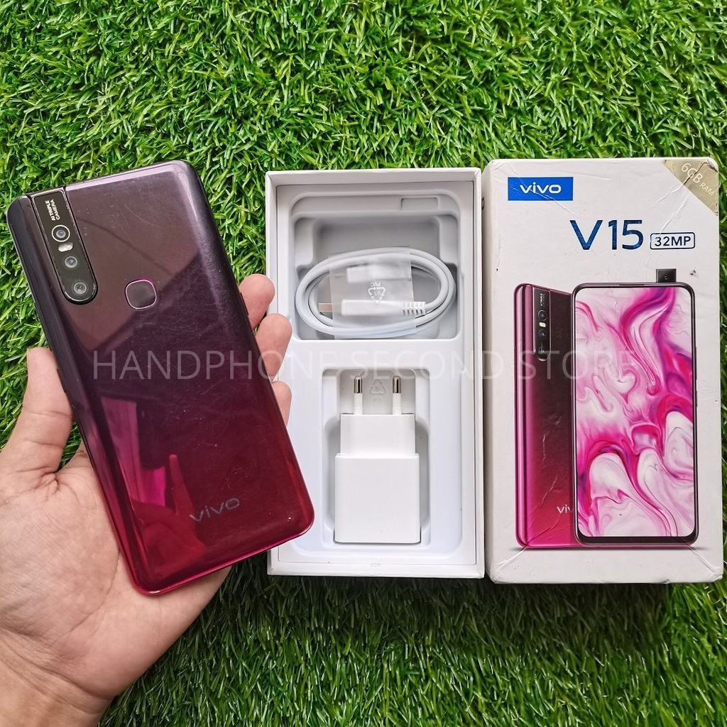 HANDPHONE VIVO V15 6/64GB FULLSET NO HEADSET SECOND SEKEN BEKAS MURAH-3
