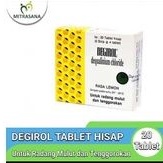 DEGIROL TABLET 20 TAB  - Tablet Hisap Untuk Antiseptik Mulut