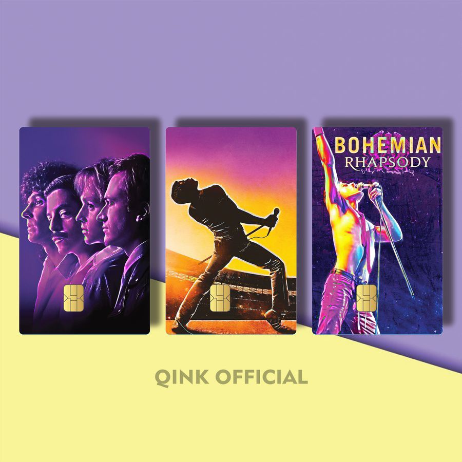 STICKER KTP ROCK BAND QUEEN HOLOGRAM XPV7X/TIS0O/ CASING KARTU VOKALIS BAND QUEEN / STIKER ATM BCA P