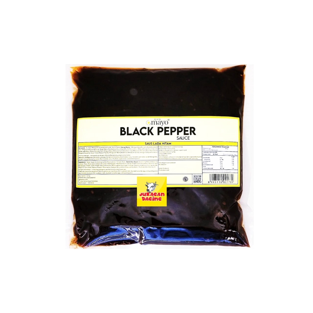 

Saus Blackpepper Sauce Resto Quality 500 gr