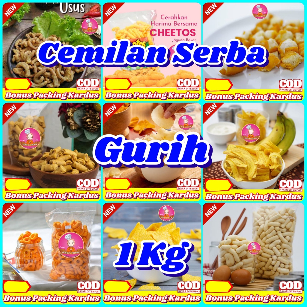 

[1Kg] Serba Gurih / Aneka Makanan Ringan - Jajanan Numere Snack Kiloan cemilan camilan makanan ringan