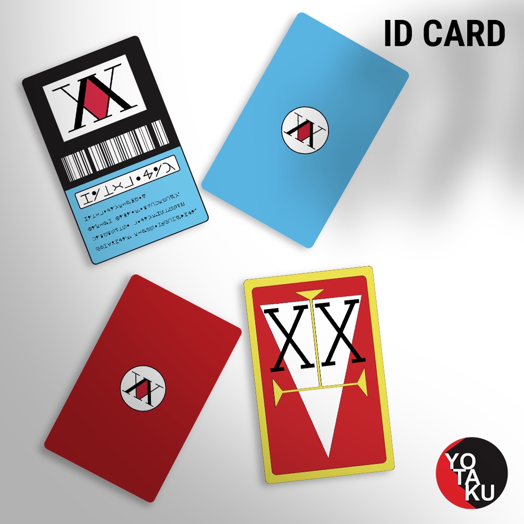 Kartu ID Card Anime Hunter x Hunter Bisa Custom Nama YOTAKUSHOP