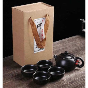 Teko Cangkir Teh Set / Chinese Tea Set Ceramic + Free Gift Box