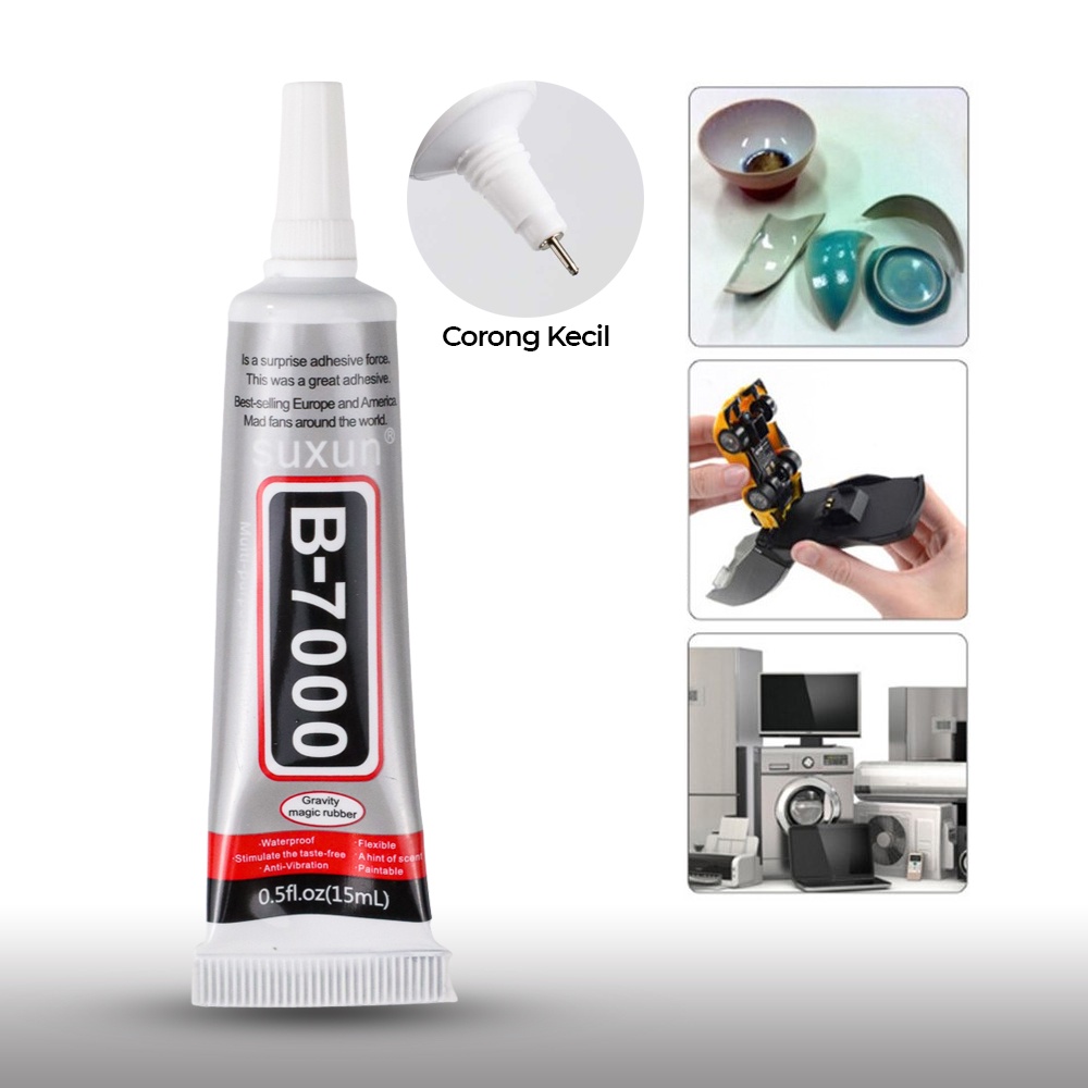 

Lem Power Glue Super Strong Instant Adhesive Serbaguna Tetes B-7000