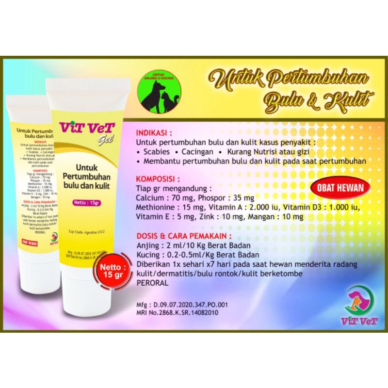 vit vet penumbuh bulu