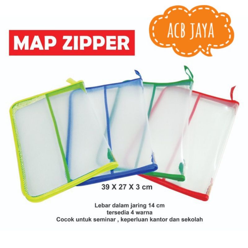 

Map jaring / map zipper / map jala Murah