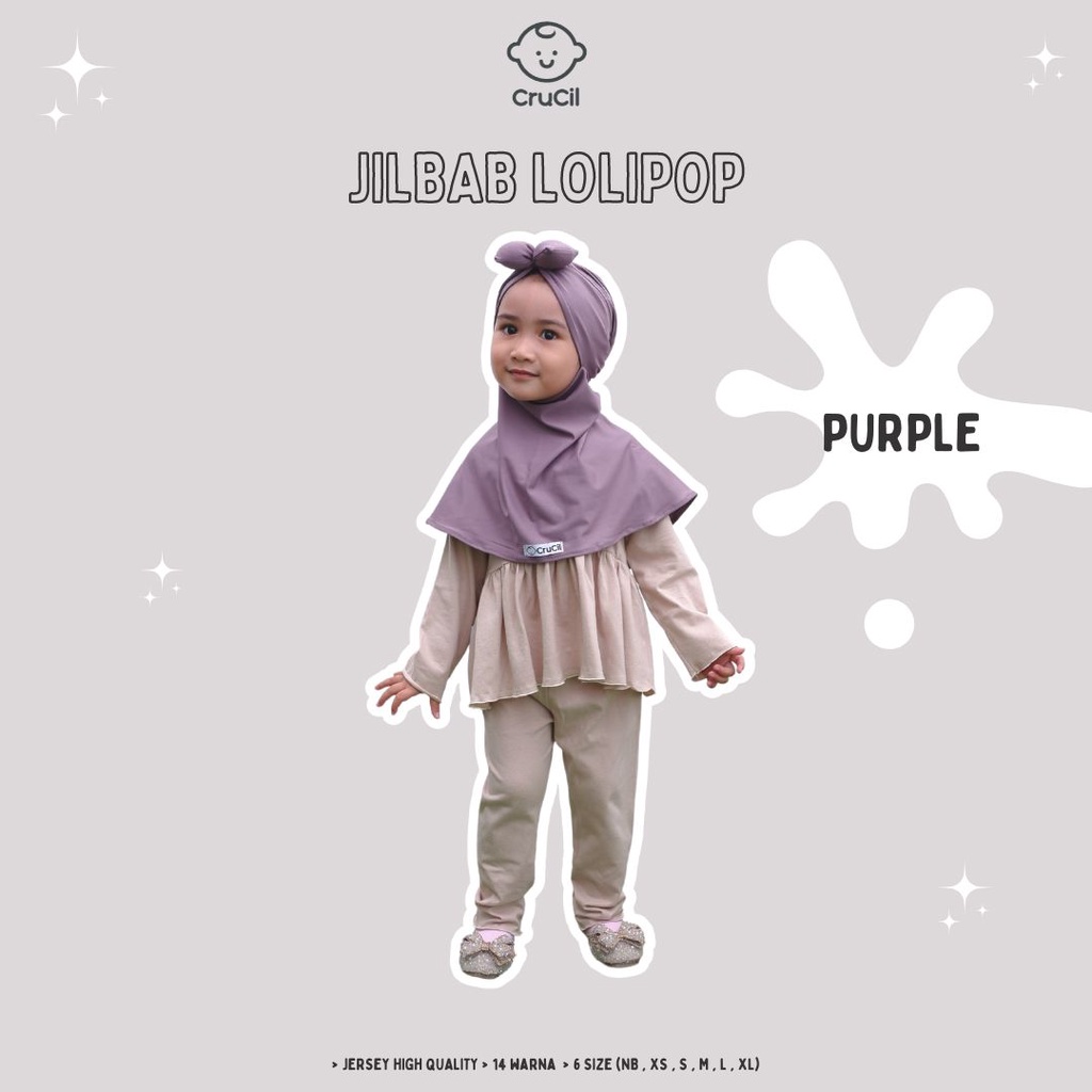 Jilbab Lolipop Pita All Size