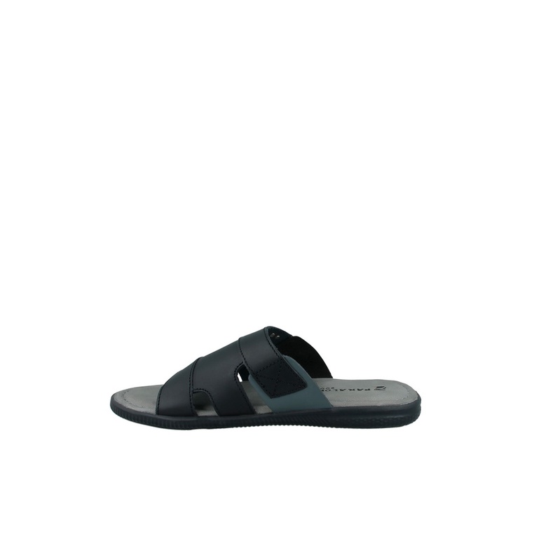 SANDAL SLIDE PAKALOLO PRIA ORIGINAL CASUAL KULIT ASLI HITAM PB31