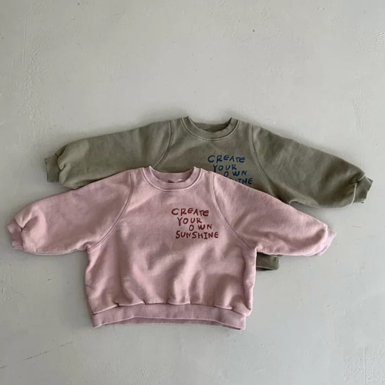 CREATE YOUR OWN SUNSHINE SWEATER ANAK - ATASAN HALUS TEBAL TERLARIS