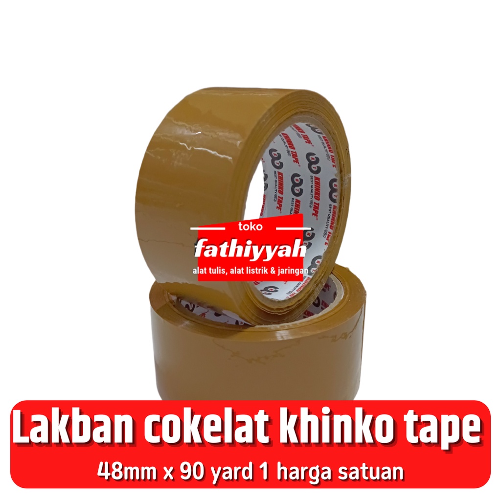 

lakban cokelat 2 inch khinko tape 48mm x 90 yard