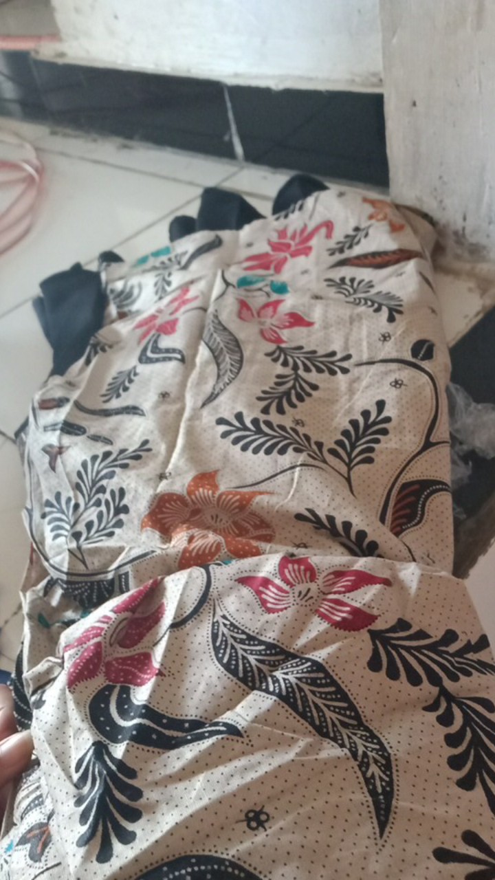 Tey-17 Batik Wanita Asj Sa Hrb026 Kenongo Kemeja Tosca Pendek