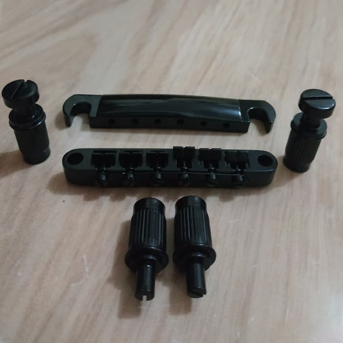 Tune O Matic Bridge gitar Gibson Epiphone Model Les Paul Black