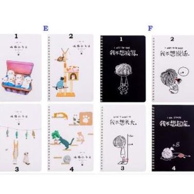 

N3W BUKU TULIS SPIRAL A5 / BUKU TULIS SEKOLAH 120 HALAMAN MOTIF SIMLE (H