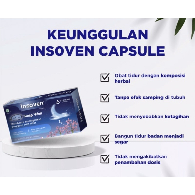 Insoven box 30 kapsul ( meningkatkan kualitas tidur )