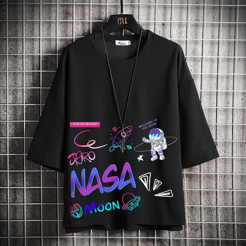 KAOS COWOK LENGAN PENDEK ATASAN PRIA DISTRO KEKINIAN MOTIF NASA PREMIUM