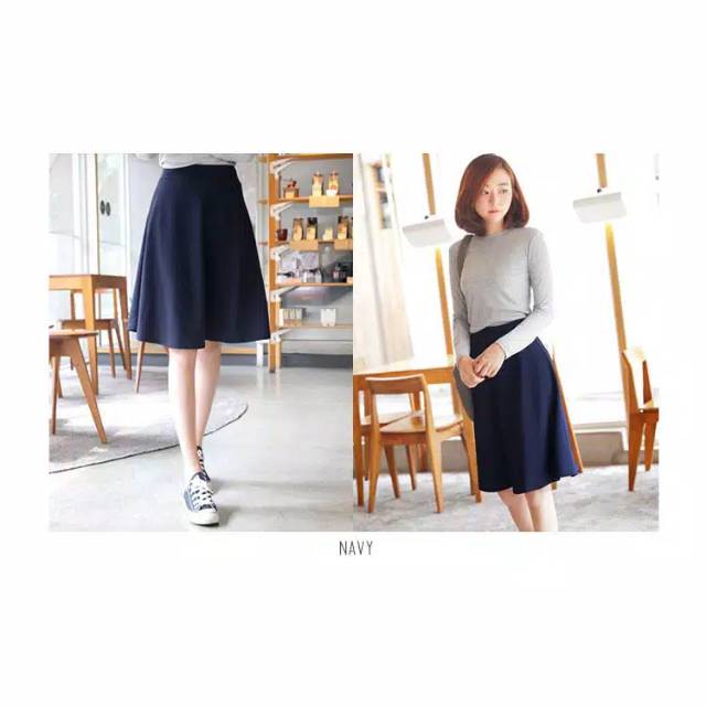 GS-Rok Midi Mayung/Midi Flare Skirt