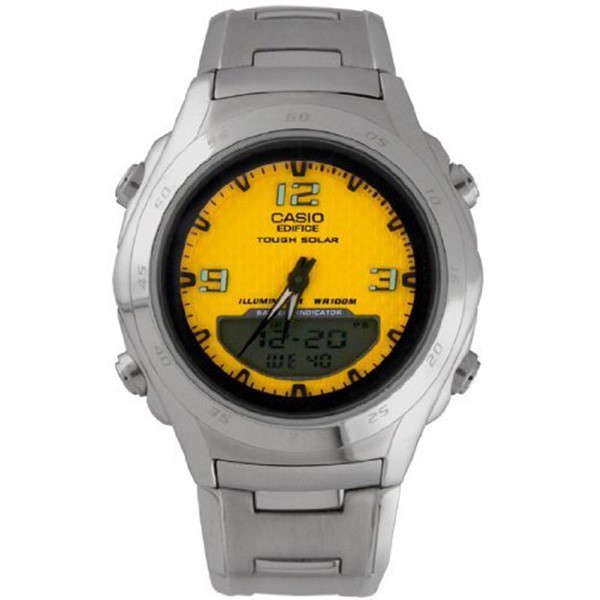 Jam Tangan Pria Casio Edifice EF-S12D-9AV Illuminator  Stainless Steel