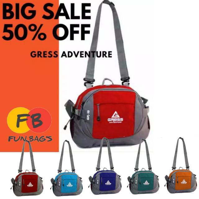 GRESS ADVENTURE BIG  / TAS SELEMPANG SERBAGUNA