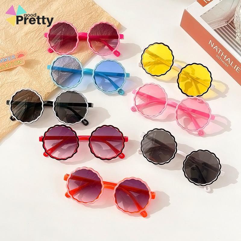 Kacamata Anak New Trend Fashion Anak Terbaru Bulat Kaca mata Hitam Motif UV protection High Quality Import Kacamata Fashion - PD