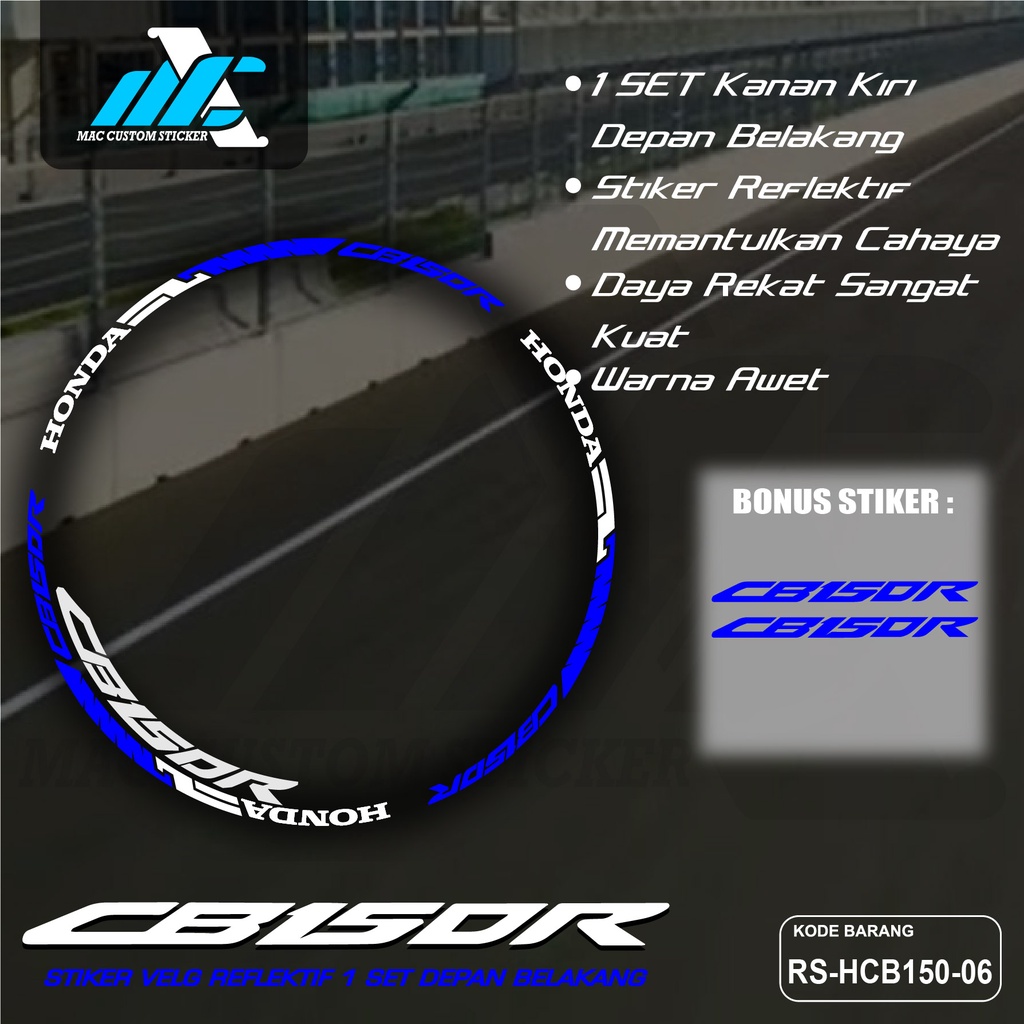 CUTTING STIKER STICKER LIS LIST VELG CB 150R - AKSESORIS MOTOR STIKER LIS CB 150R CUTTING PELEK CB 1