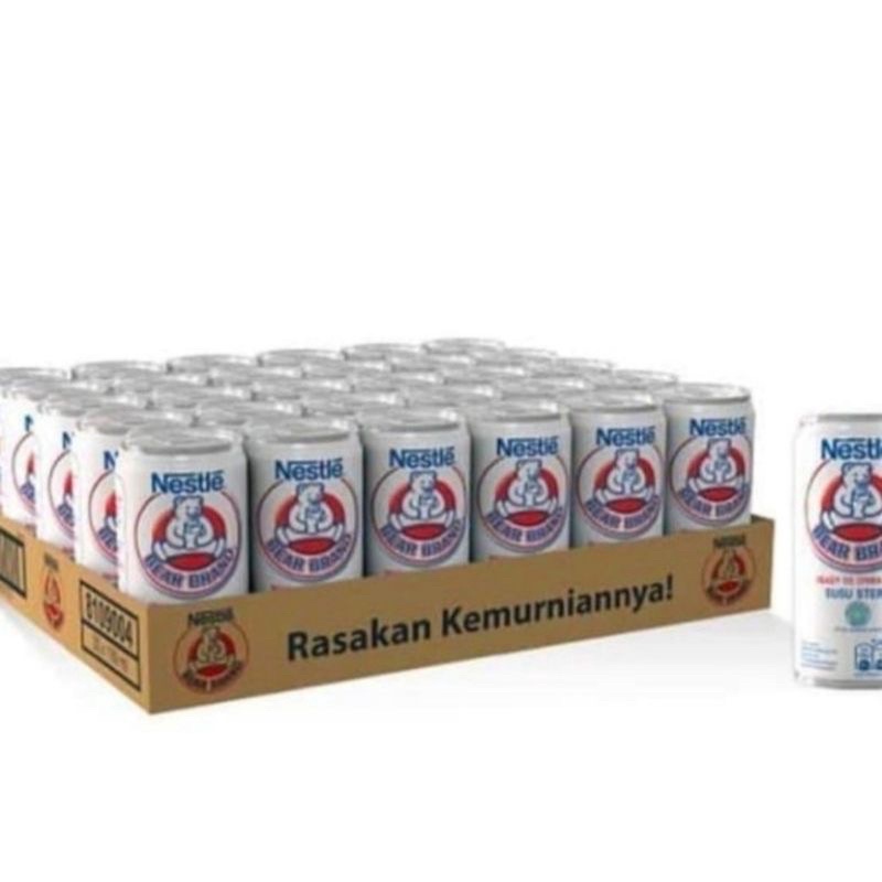Bear Brand Susu Steril 189 Ml 1 Dus (Karton-an)