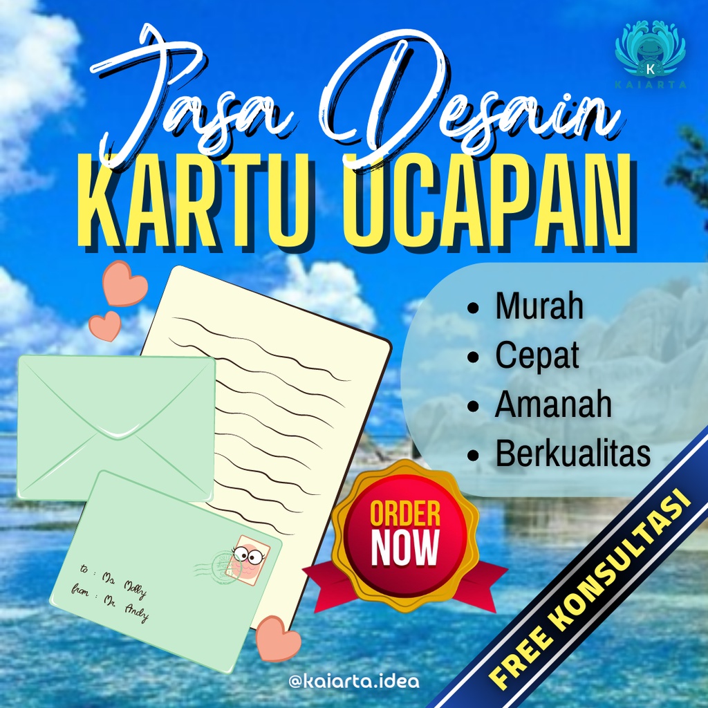 Jasa Desain Kartu Ucapan Custom Request | Design Undangan dan Ucapan Tasyakuran, Terima Kasih, Thank
