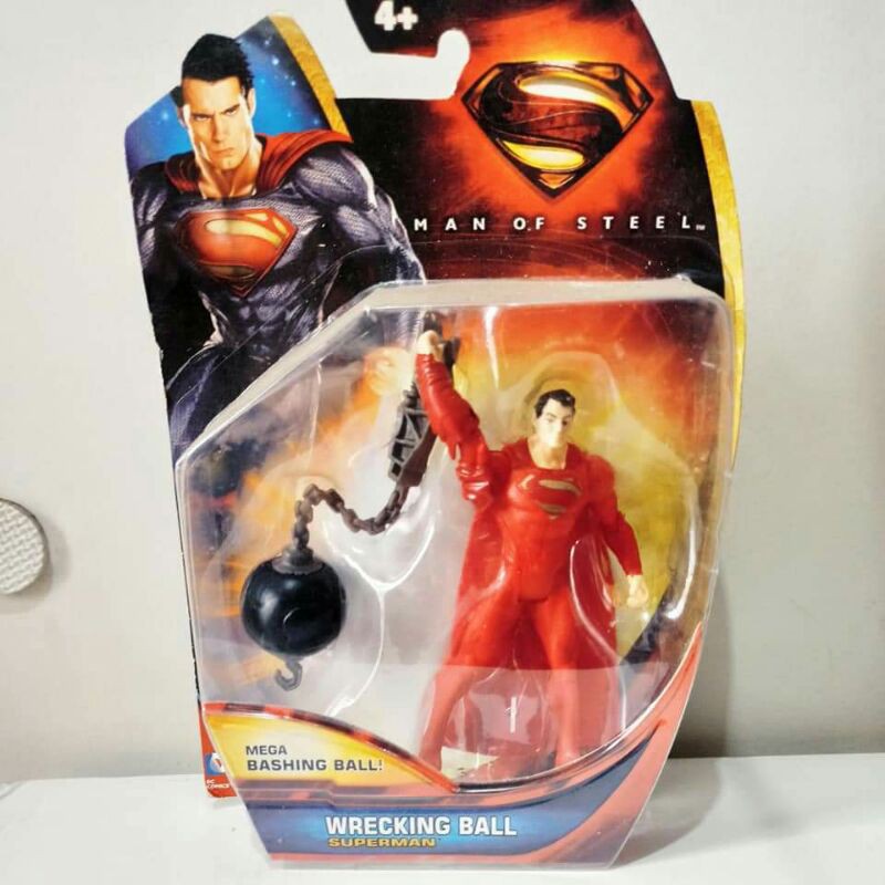 Mainan action figure supermanWrecking balltinggi sekitar 3.75 inch Original mattelCWJqppDHS#superman