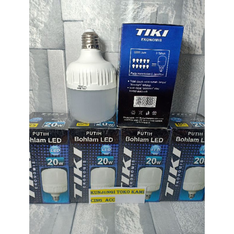 Bohlam LED Lampu Model Kapsul Tiki 20Watt
