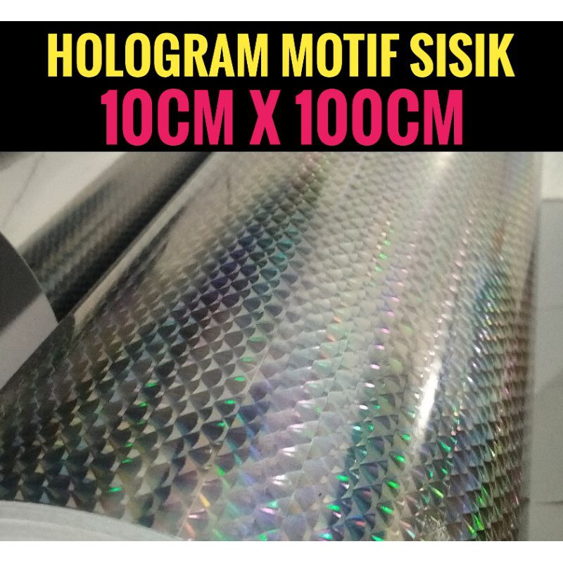 Sticker hologram sisik lure popper metal jig