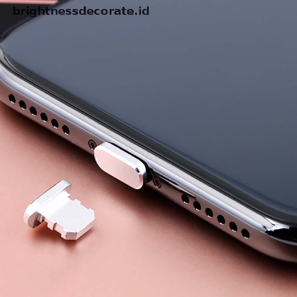 Plug Port Pengisian Daya Debu Mini Bahan Logam Untuk iPhone