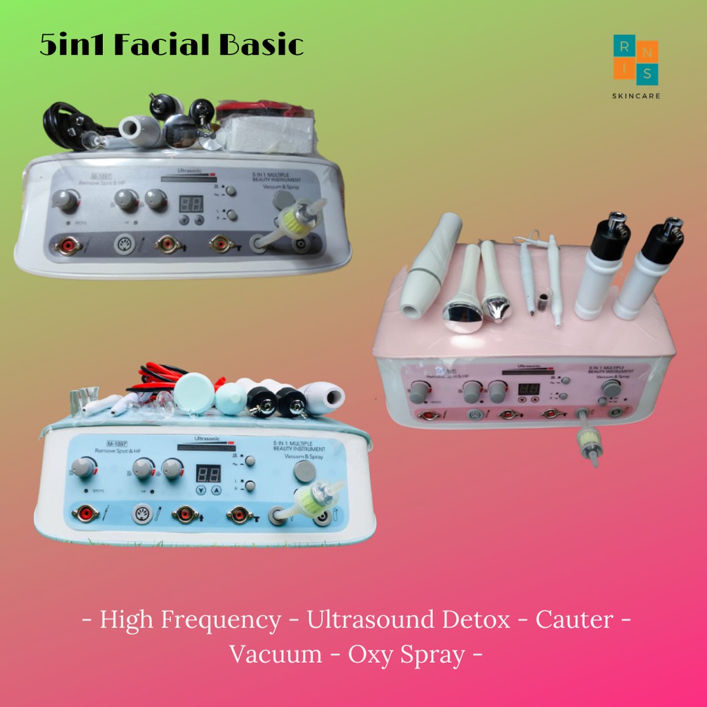 Jual MESIN FACIAL 5 FUNGSI ALAT SALON 5IN1 ALAT KECANTIKAN 5 IN 1