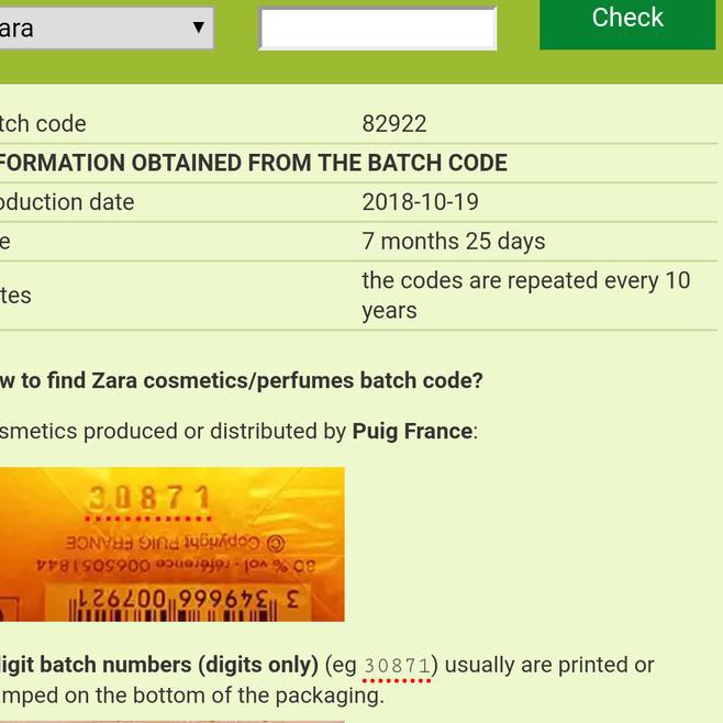 cek batch code perfume