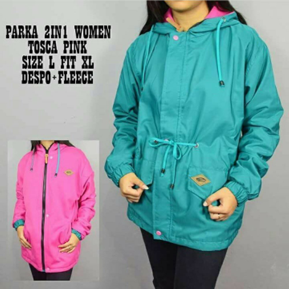 BARU JAKET PARASUT WANITA/JAKET BOLAK-BALIK