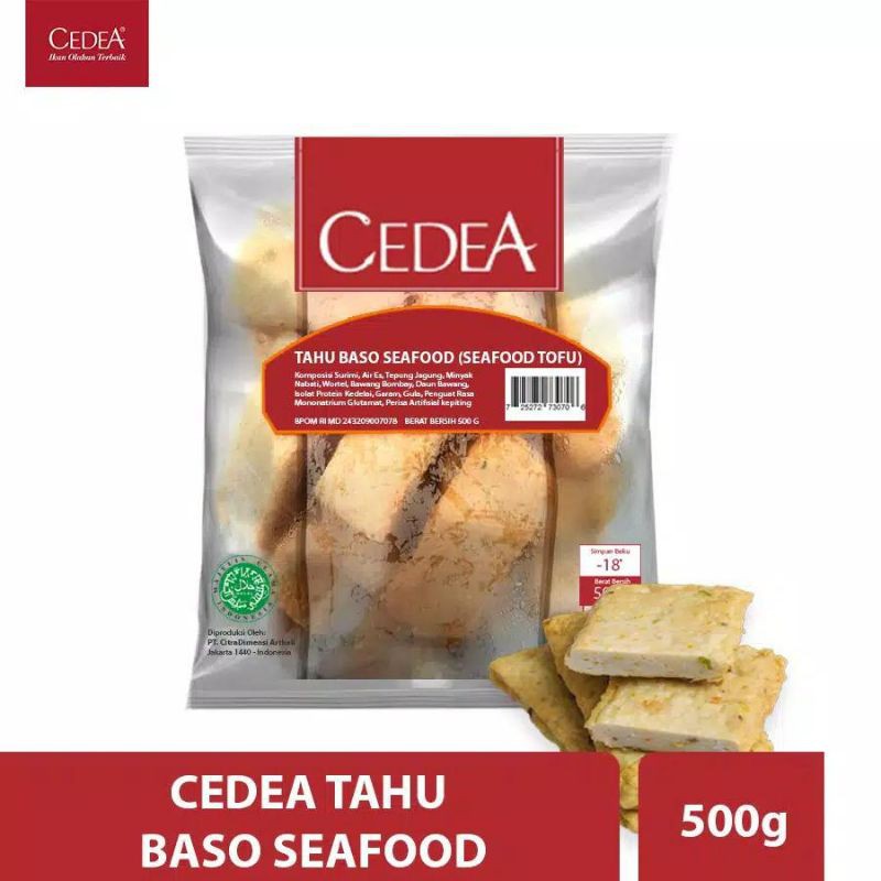 

Cedea Tahu baso seafood ( Seafood TO FU ) 500 gram / baso ikan /bakso ikan /frozen /CEDEA