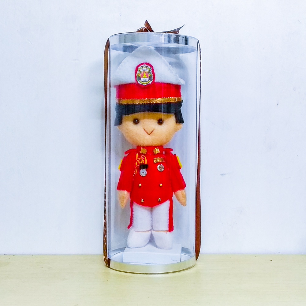 Boneka Flanel Cowok Taruna Akademi Kepolisian
