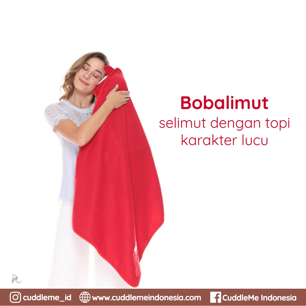 (BISA COD) Cuddle Me Bobalimut Boneka Bantal Selimut Kado Lahiran CuddleMe