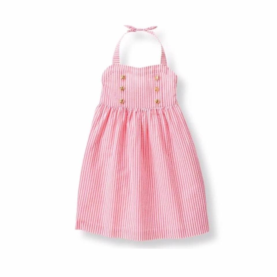 JANIE & JACK - DRESS PINK BUTTONS