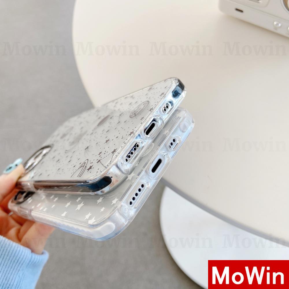 Mowin - Soft Case Tpu Transparan Motif Langit Berbintang Untuk Iphone 11 / 7 / Xs Max / Se / 7plus / Se 2020 / 8 / Xr / 8plus / 12