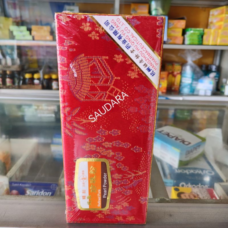 Pearl Powder (Zhen Zhu Fen) - Serbuk Mutiara - 1 kotak isi 20 btl