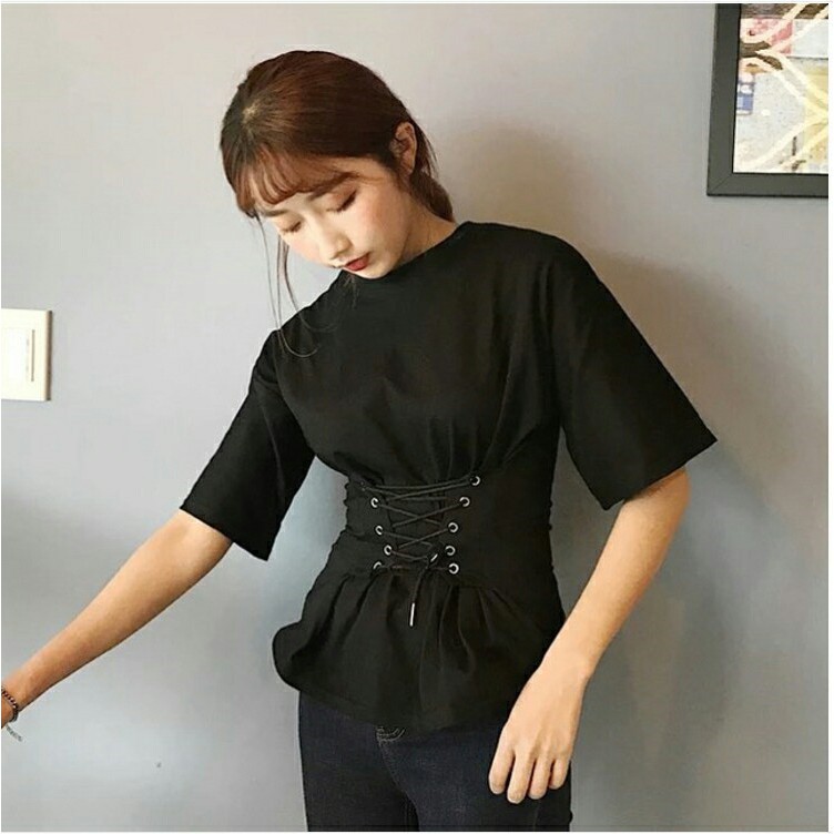 Corsetted Top / Atasan Wanita Fashion Katun Atasan Cewek Blouse TJ 016