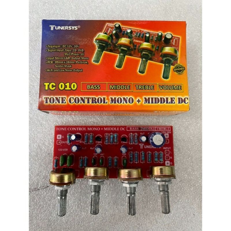 Tone Control Mono Middle DC TC010 Tunersys