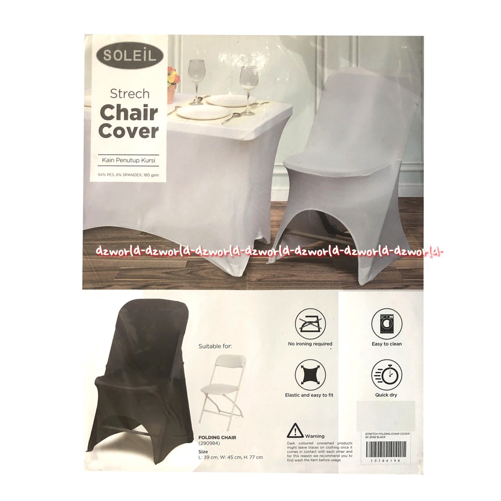 Soleil Chair Strech Cover Kursi Lipat Sarung Kursi Penutup Kursi 31x45 x77CM