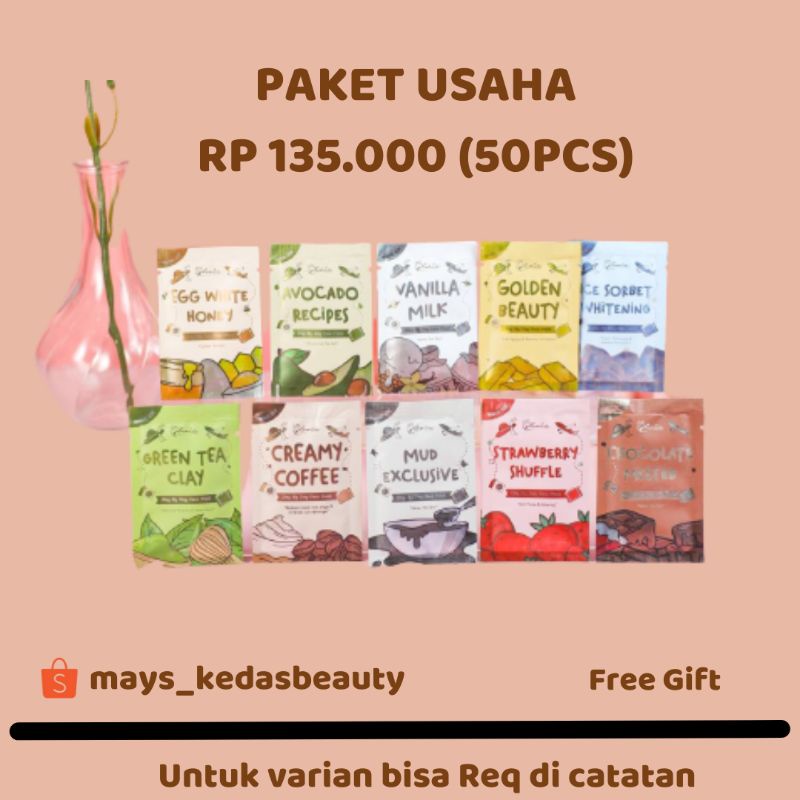 PAKET USAHA MASKER LEA GLORIA 50PCS