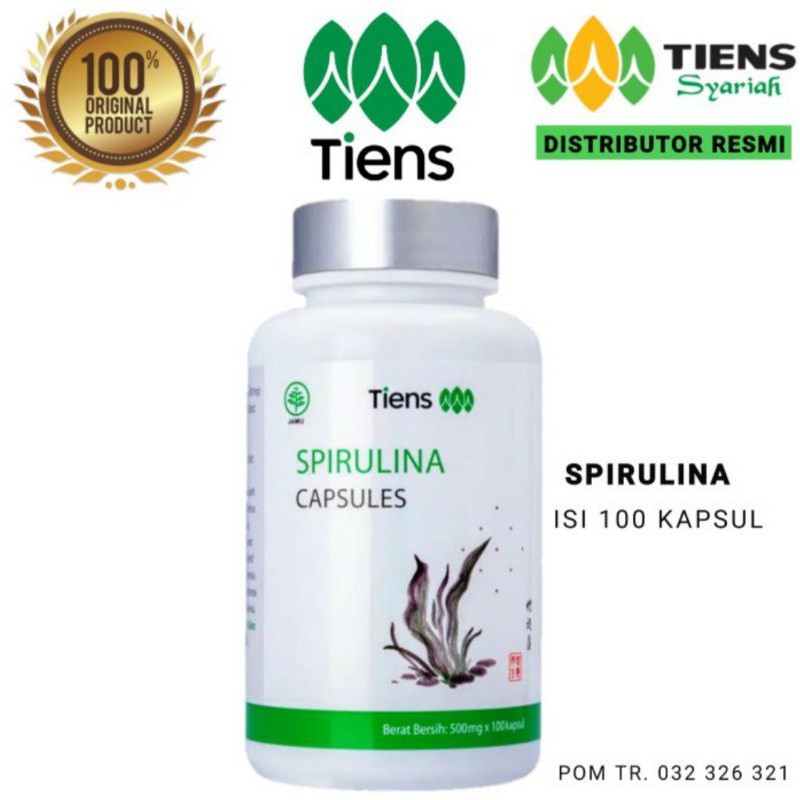 MASKER WAJAH SPIRULINA TIENS ORI 100 KAPSUL