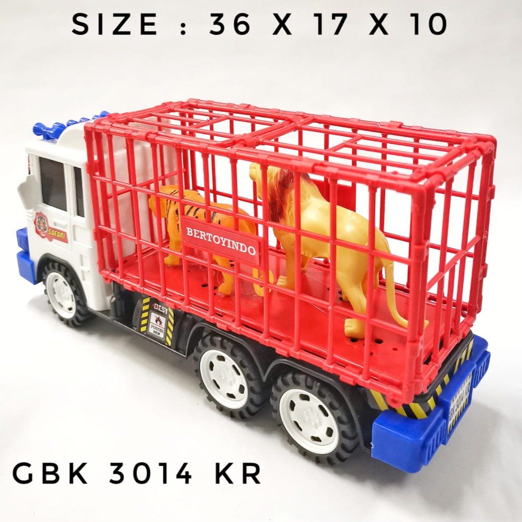 Mainan Mobil Mobilan Truk Hewan GBK 3014 KR Animal Truck Friction